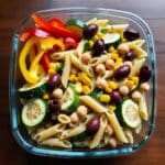High protein vegan meal prep with tofu, lentils, and quinoa