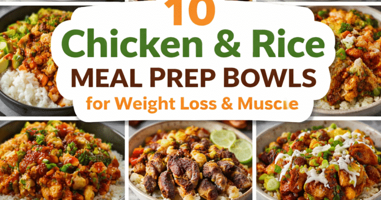 10 Chicken and Rice Meal Prep Bowls for Weight Loss & Muscle