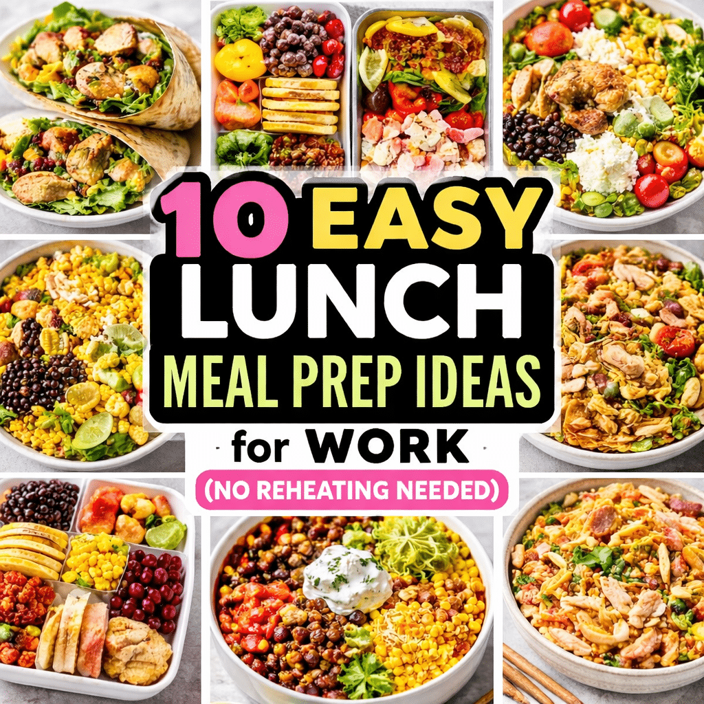 10 Easy Lunch Meal Prep Ideas for Work (No Reheating Needed)