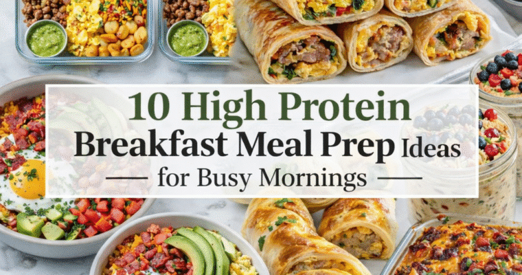 10 High Protein Breakfast Meal Prep Ideas for Busy Mornings