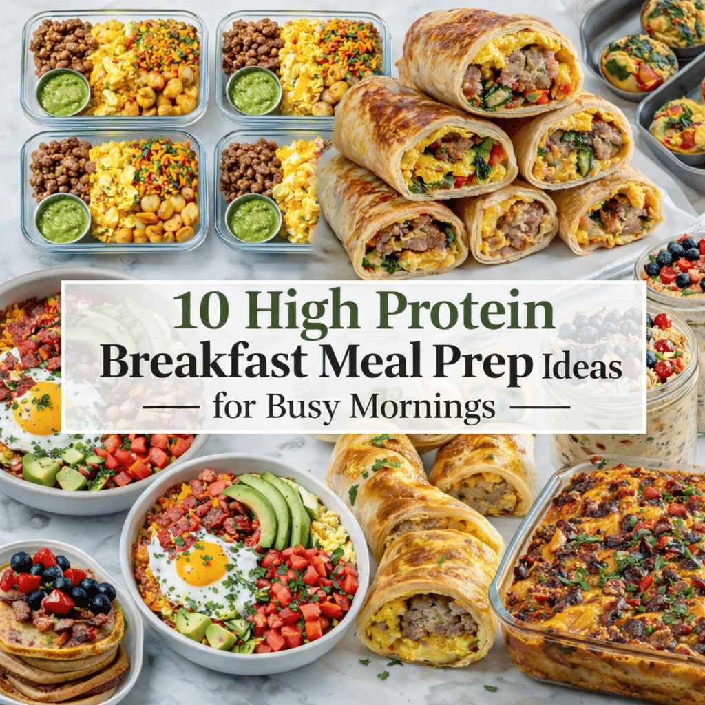10 High Protein Breakfast Meal Prep Ideas for Busy Mornings