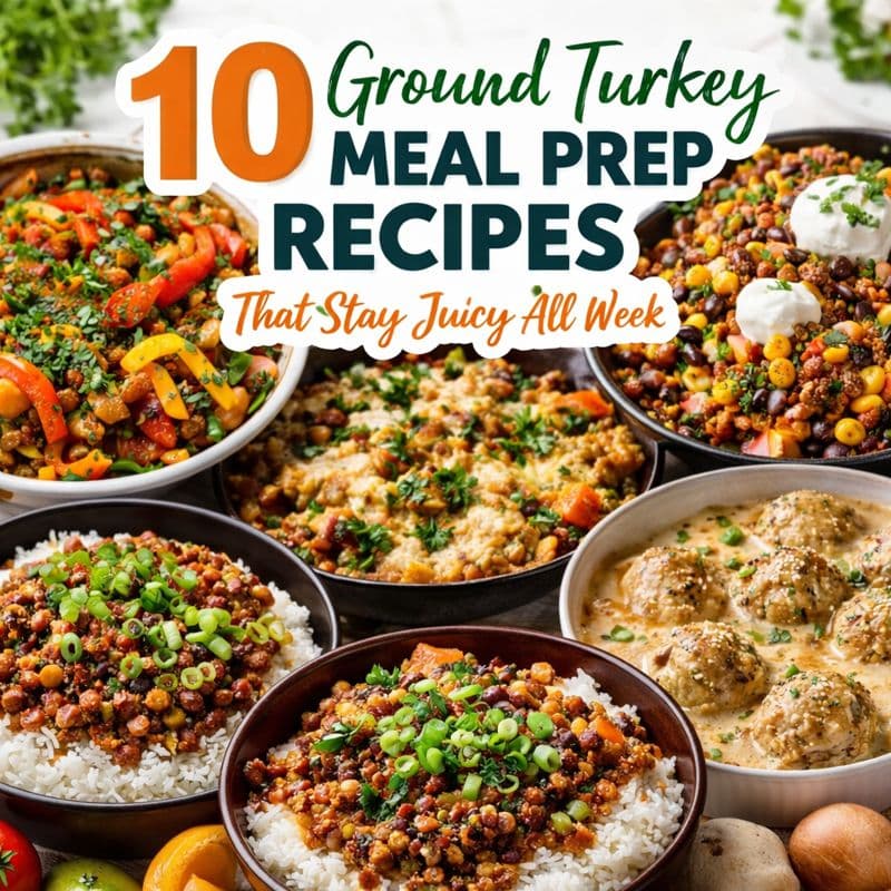10 Ground Turkey Meal Prep Recipes That Stay Juicy All Week