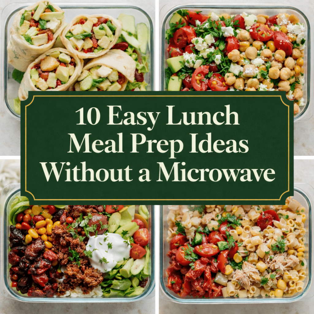 10 Easy Lunch Meal Prep Ideas Without a Microwave