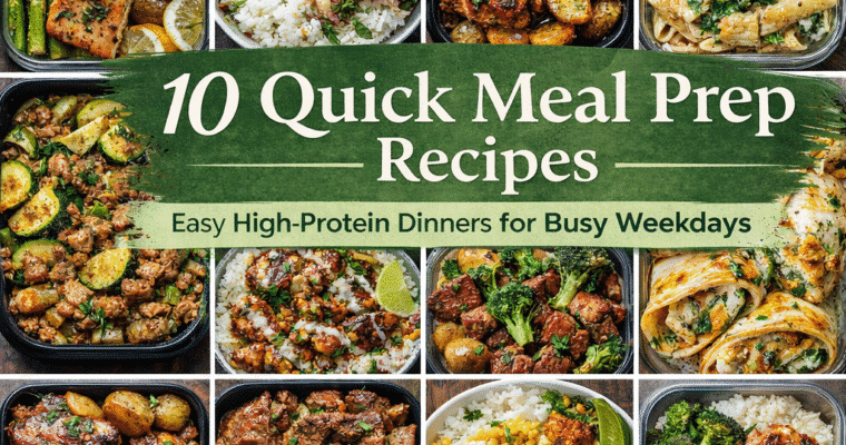 10 Quick Meal Prep Recipes for Busy Weekdays