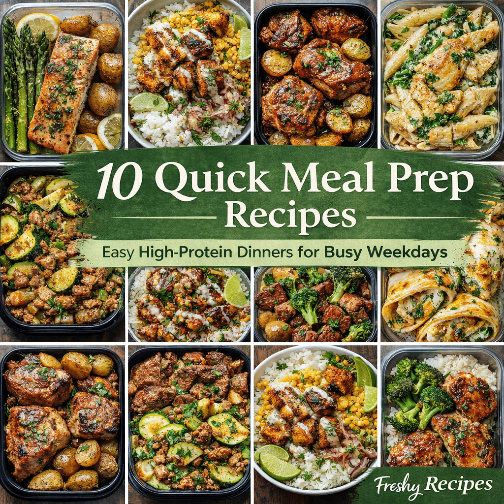 10 Quick Meal Prep Recipes for Busy Weekdays