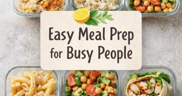 Easy Meal Prep for Busy People