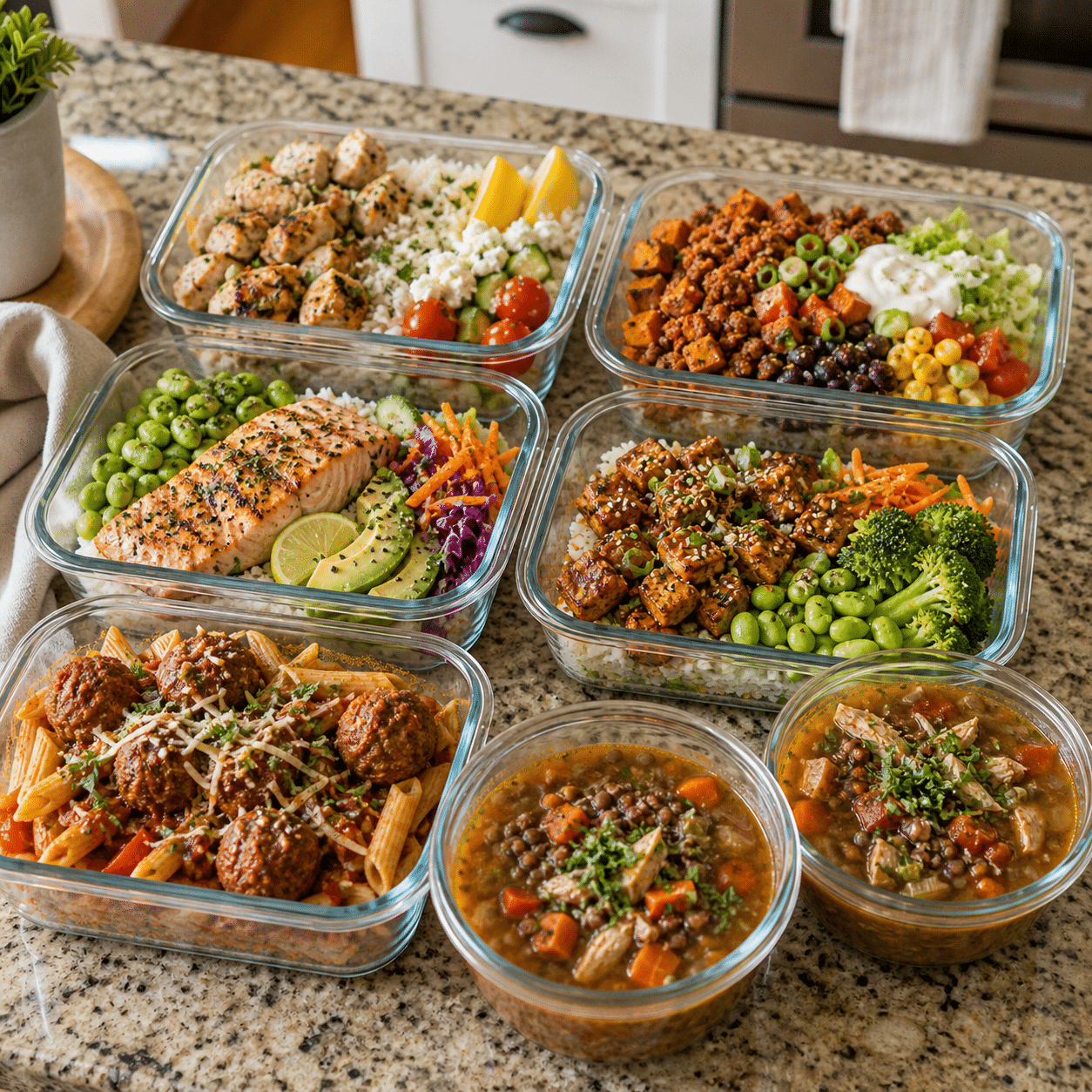 Easy High Protein Meal Prep for the Week: 12 Simple Lunches and Dinners That Actually Keep You Full